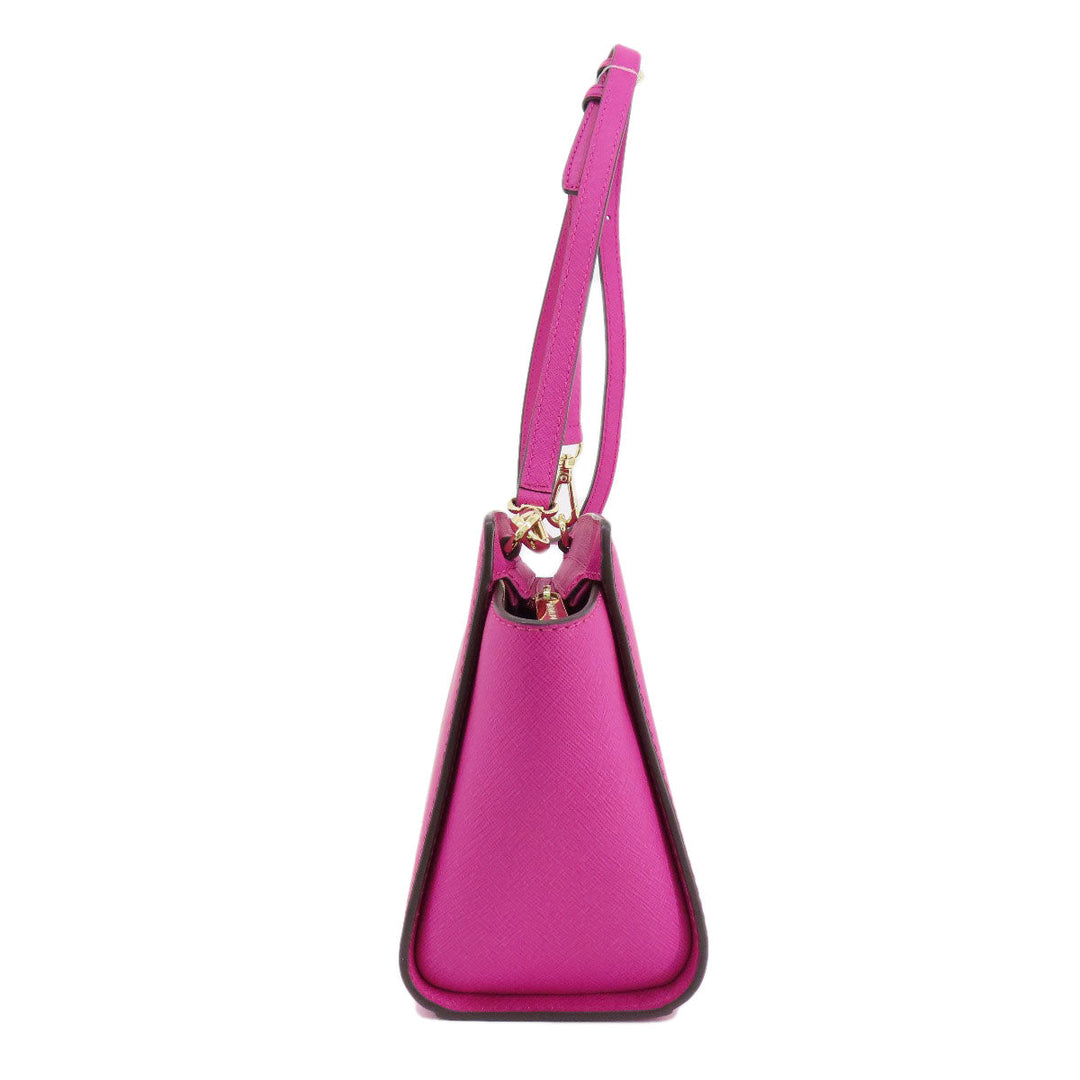MICHAEL KORS Shoulder Bag PVC pink logo Women Used Authentic