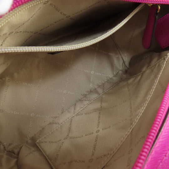 MICHAEL KORS Shoulder Bag PVC pink logo Women Used Authentic