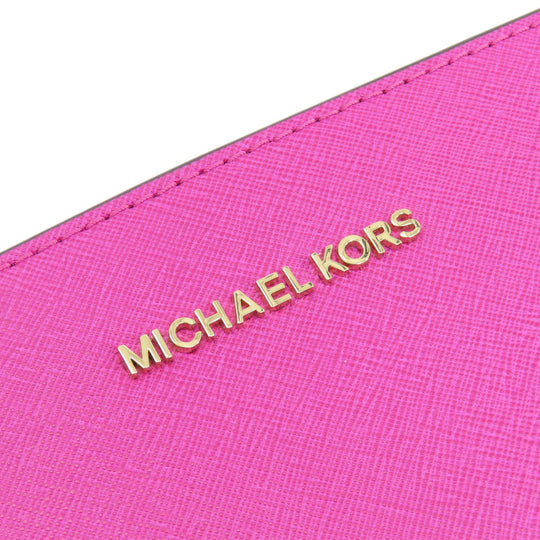 MICHAEL KORS Shoulder Bag PVC pink logo Women Used Authentic