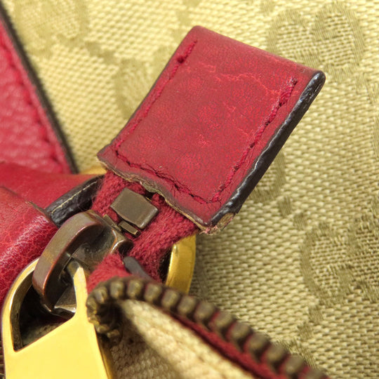 GUCCI Shoulder Bag 326514 canvas Brown GG one belt Women Used Authentic