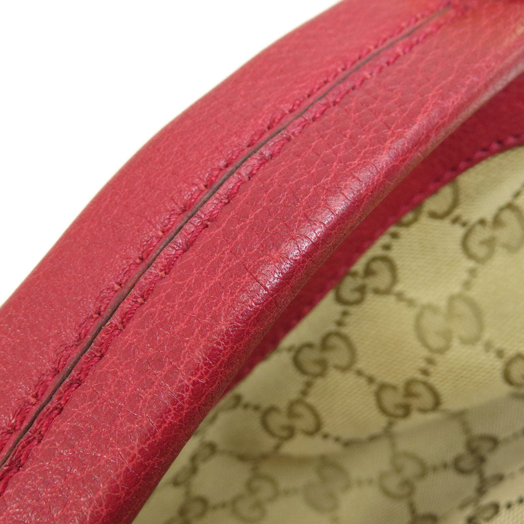 GUCCI Shoulder Bag 326514 canvas Brown GG one belt Women Used Authentic