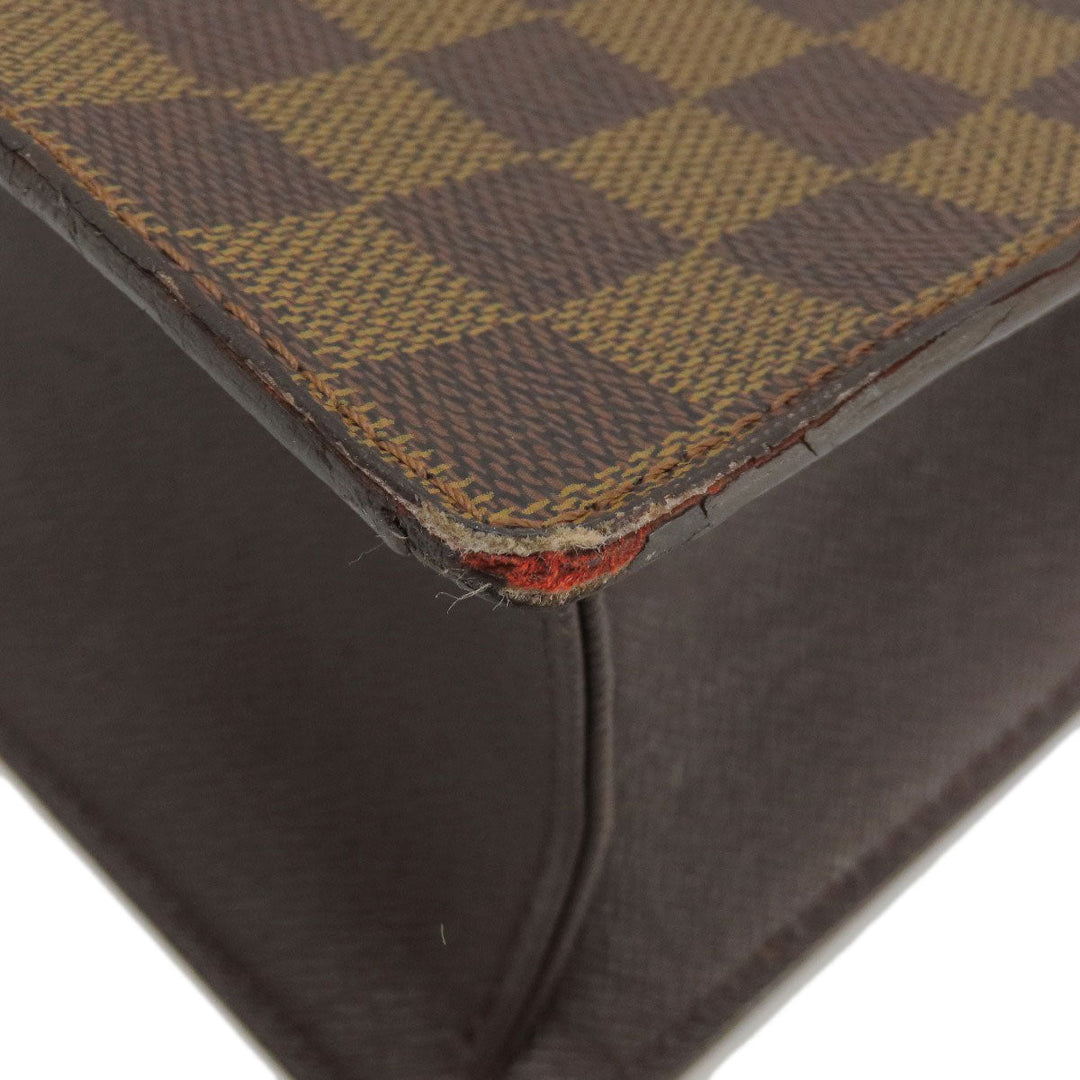 LOUIS VUITTON Tote Bag N51145 Damier canvas Brown ƒ”ƒFƒjƒX Damier ƒGƒxƒk Women Used Authentic