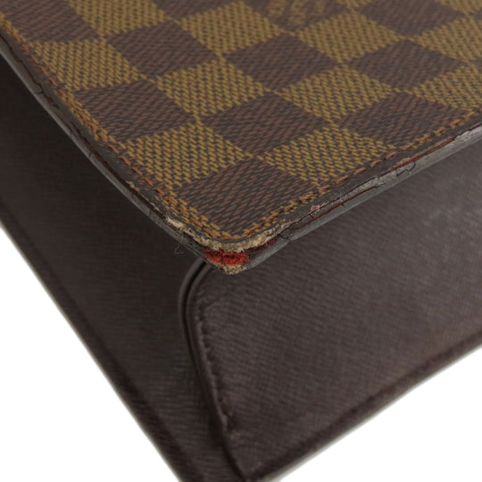 LOUIS VUITTON Tote Bag N51145 Damier canvas Brown ƒ”ƒFƒjƒX Damier ƒGƒxƒk Women Used Authentic