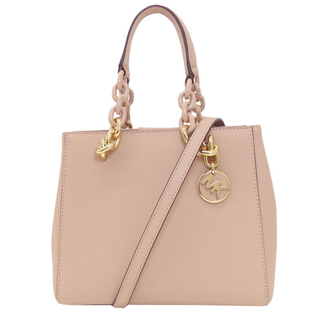 MICHAEL KORS Handbag leather pink 2WAY Women Used Authentic