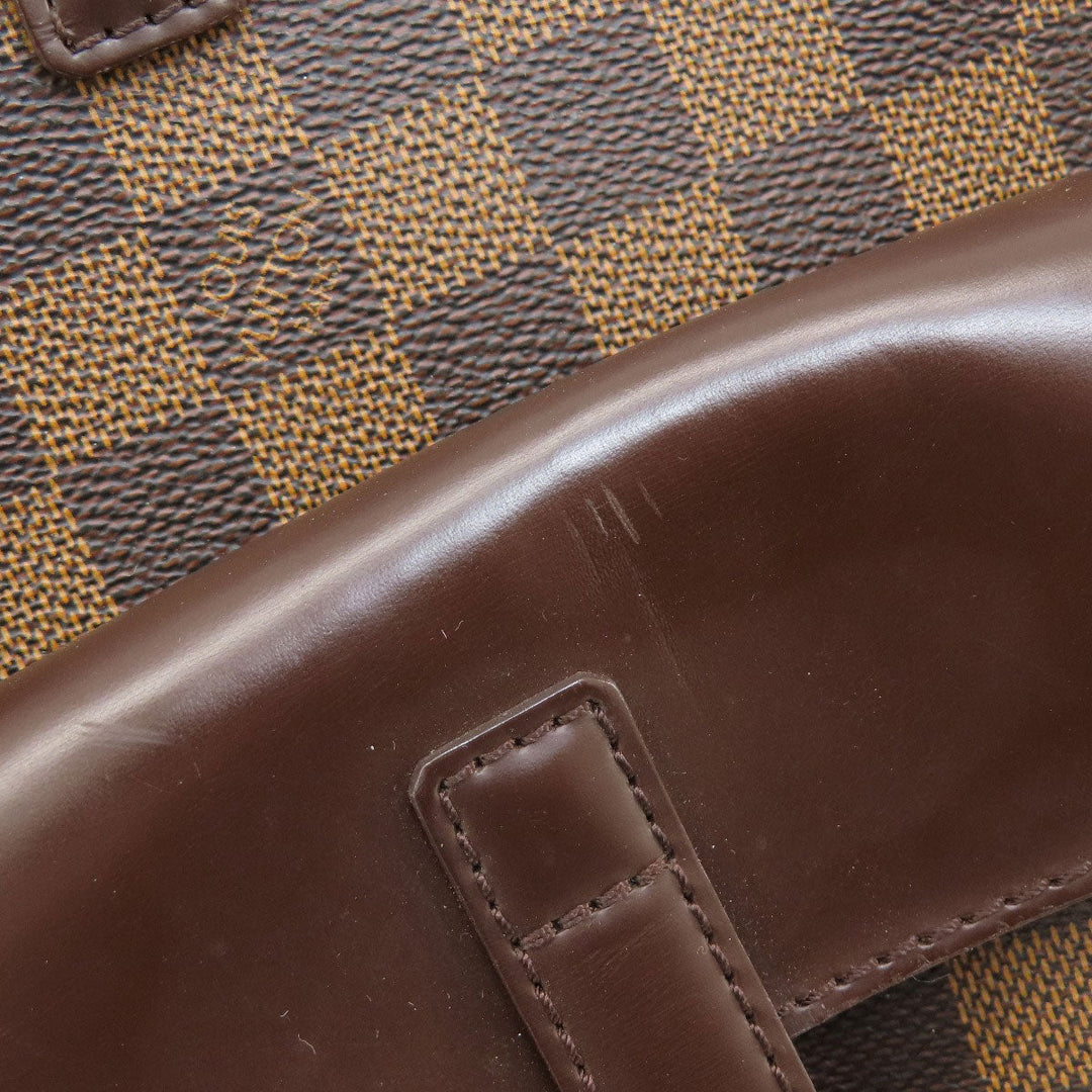 LOUIS VUITTON Tote Bag N51128 Damier canvas Brown Uzes Damier Ebene Women Used Authentic
