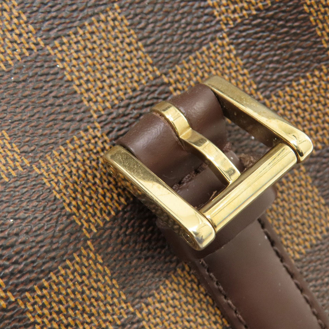 LOUIS VUITTON Tote Bag N51128 Damier canvas Brown Uzes Damier Ebene Women Used Authentic