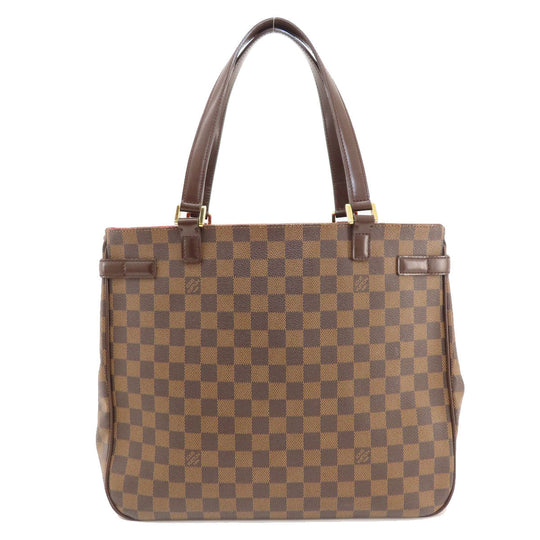 LOUIS VUITTON Tote Bag N51128 Damier canvas Brown Uzes Damier Ebene Women Used Authentic