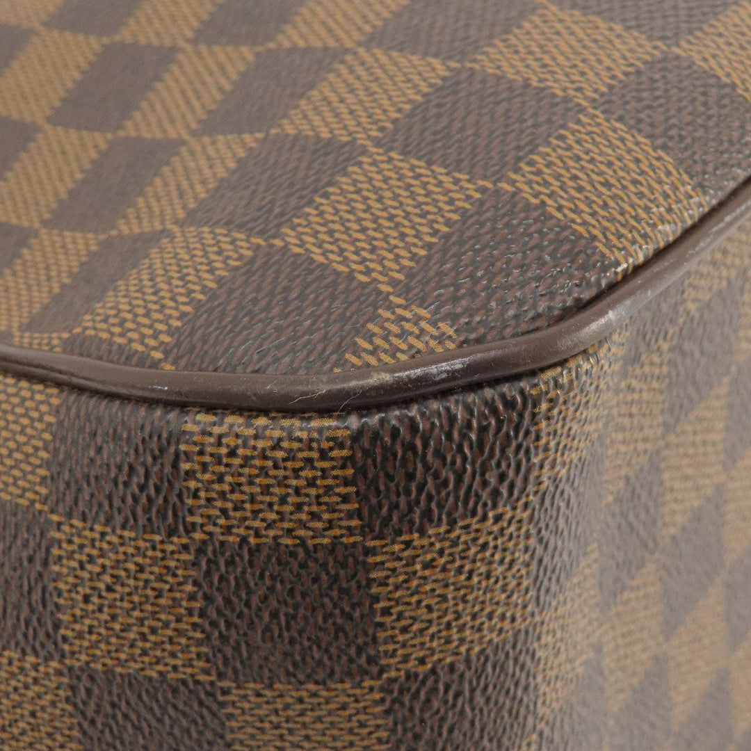 LOUIS VUITTON Tote Bag N51128 Damier canvas Brown Uzes Damier Ebene Women Used Authentic