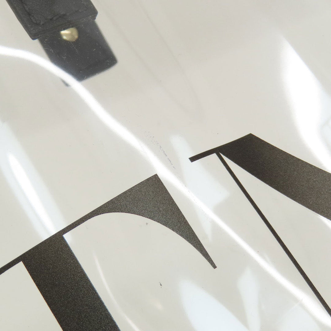 VALENTINO Handbag leather Transparent Clear tote