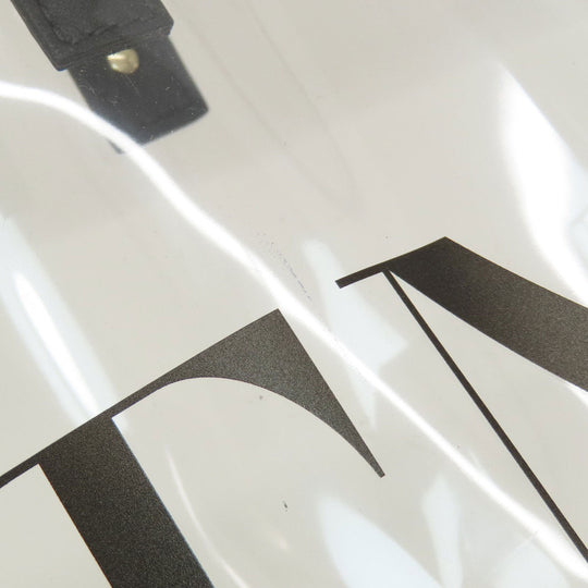 VALENTINO Handbag leather Transparent Clear tote