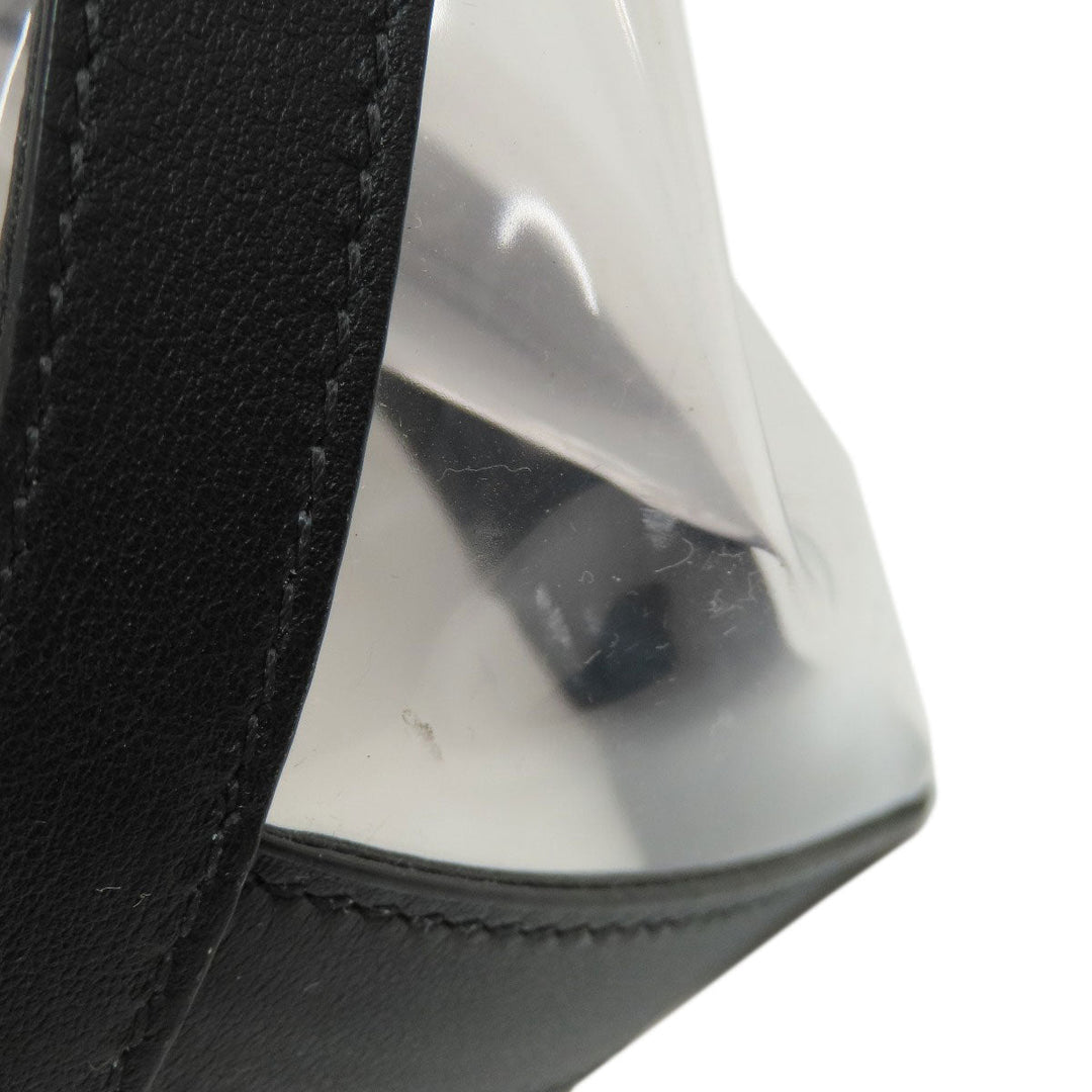 VALENTINO Handbag leather Transparent Clear tote