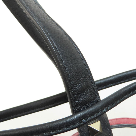 VALENTINO Handbag leather Transparent Clear tote