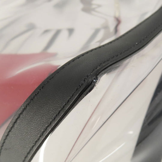 VALENTINO Handbag leather Transparent Clear tote