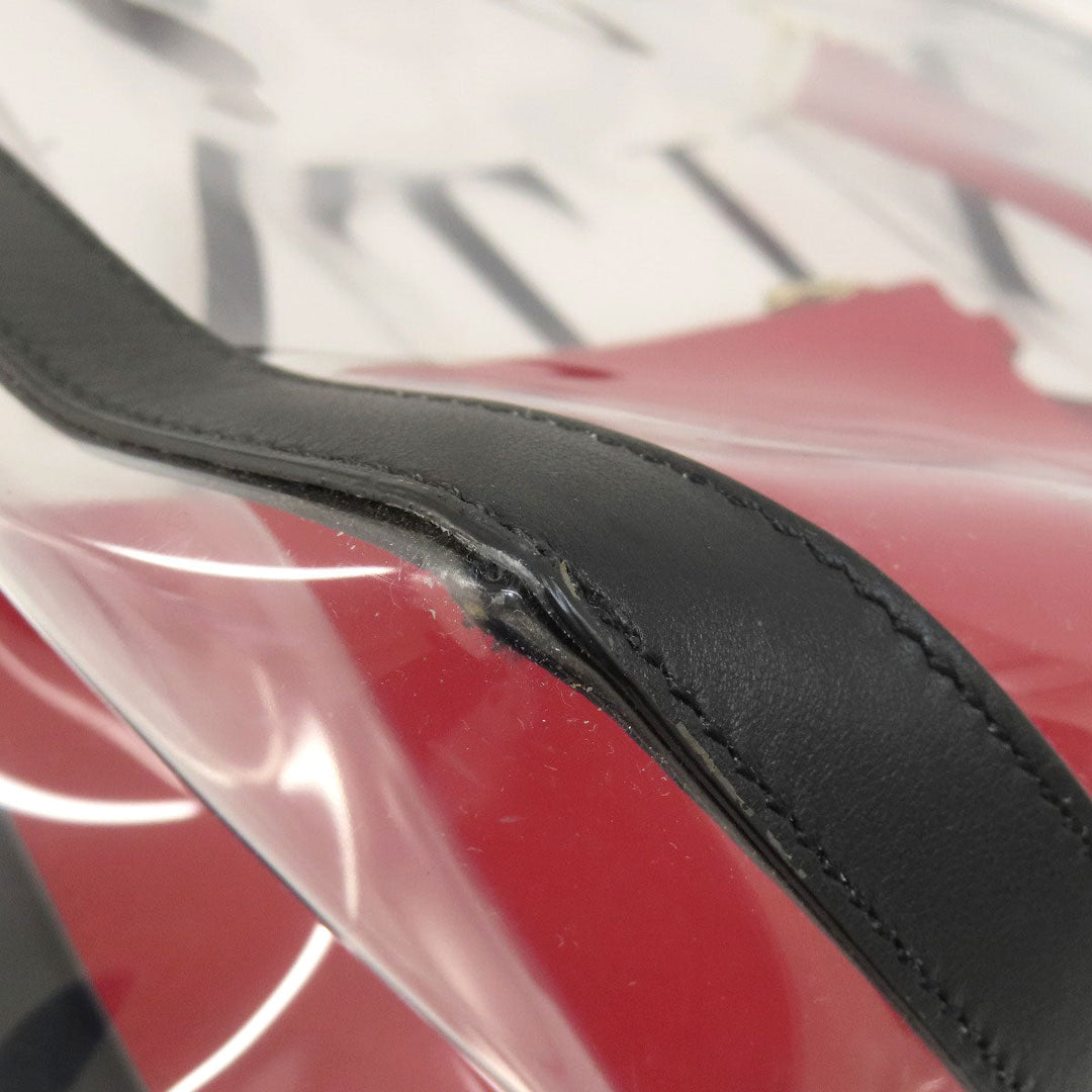 VALENTINO Handbag leather Transparent Clear tote