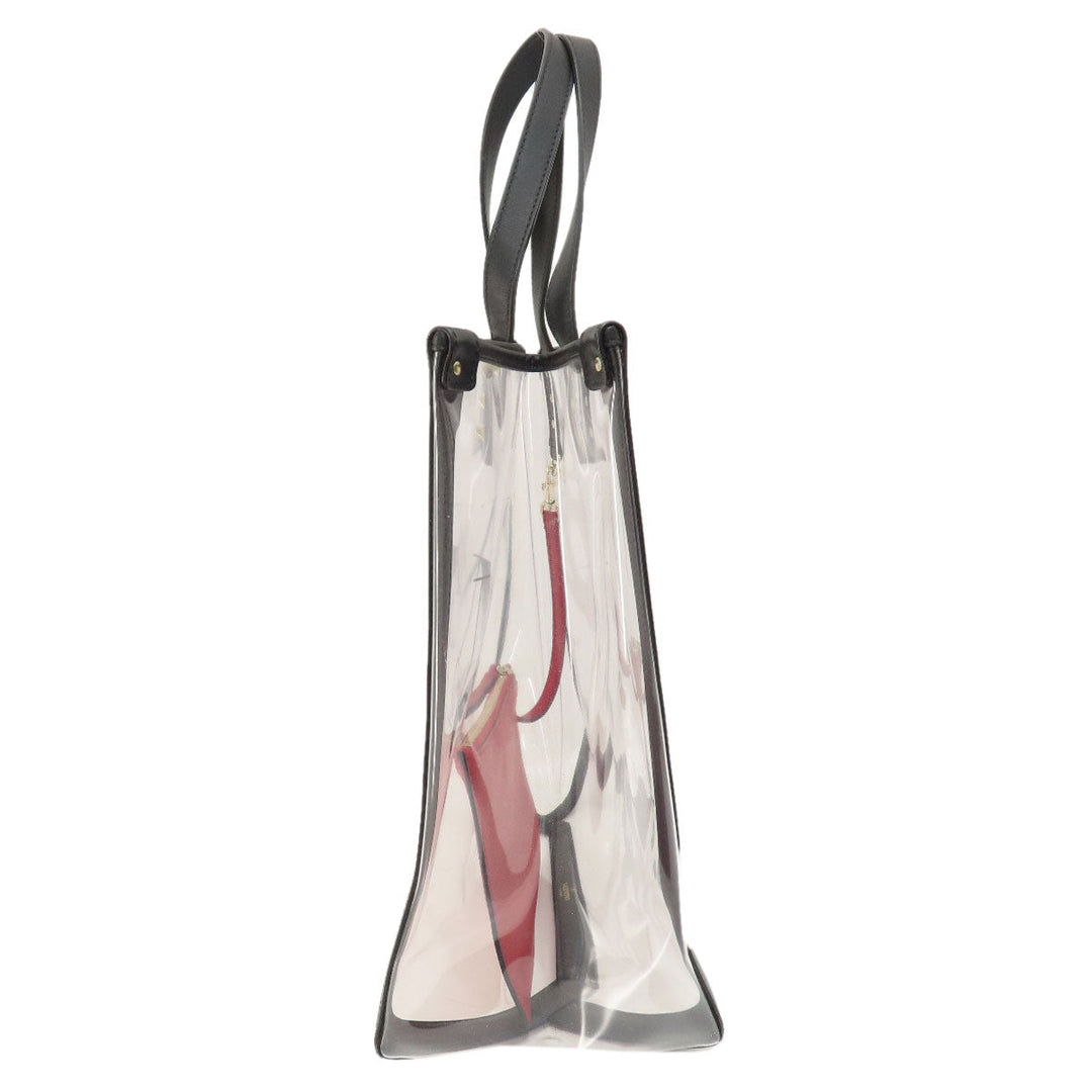 VALENTINO Handbag leather Transparent Clear tote