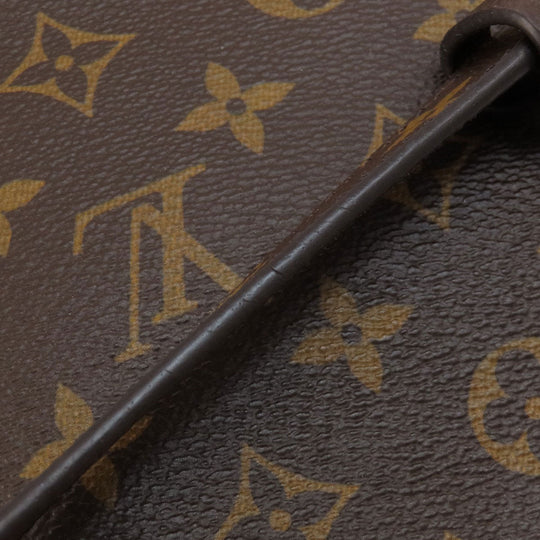 LOUIS VUITTON Tote Bag M41175 Monogram canvas Brown Pallas Monog Lamb