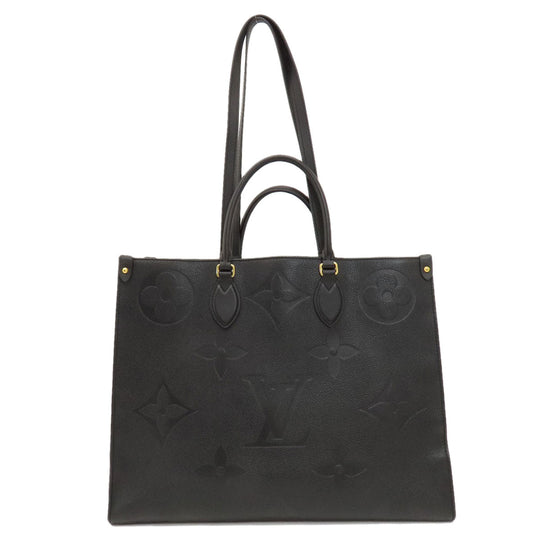 LOUIS VUITTON Tote Bag M44925 Monogram Ann Platt black On the Go GM Monogram Empreinte