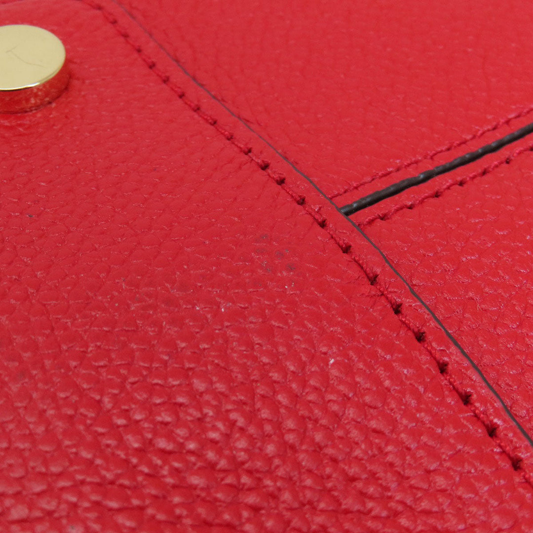 MICHAEL KORS Handbag leather Red 2WAY Women Used Authentic