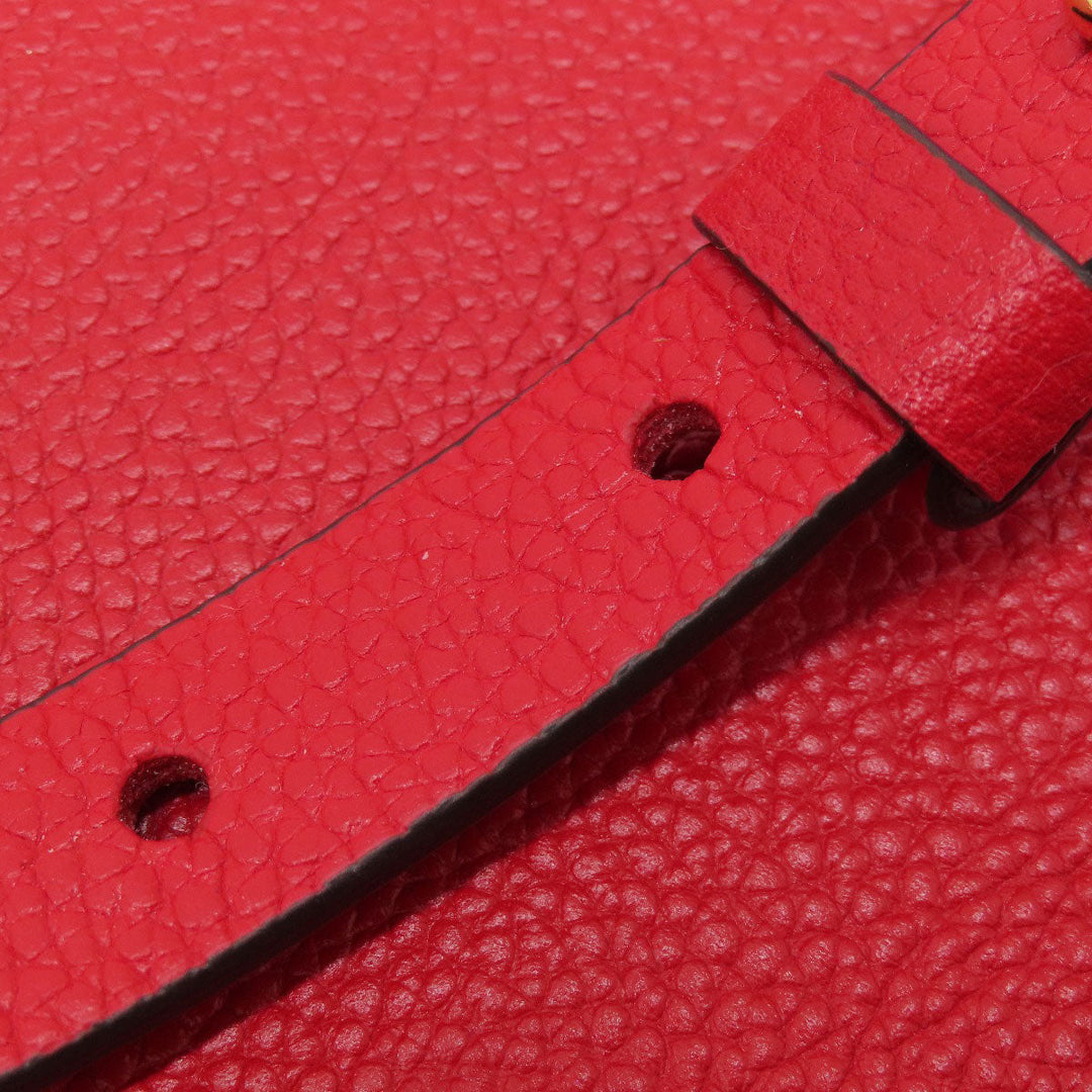 MICHAEL KORS Handbag leather Red 2WAY Women Used Authentic