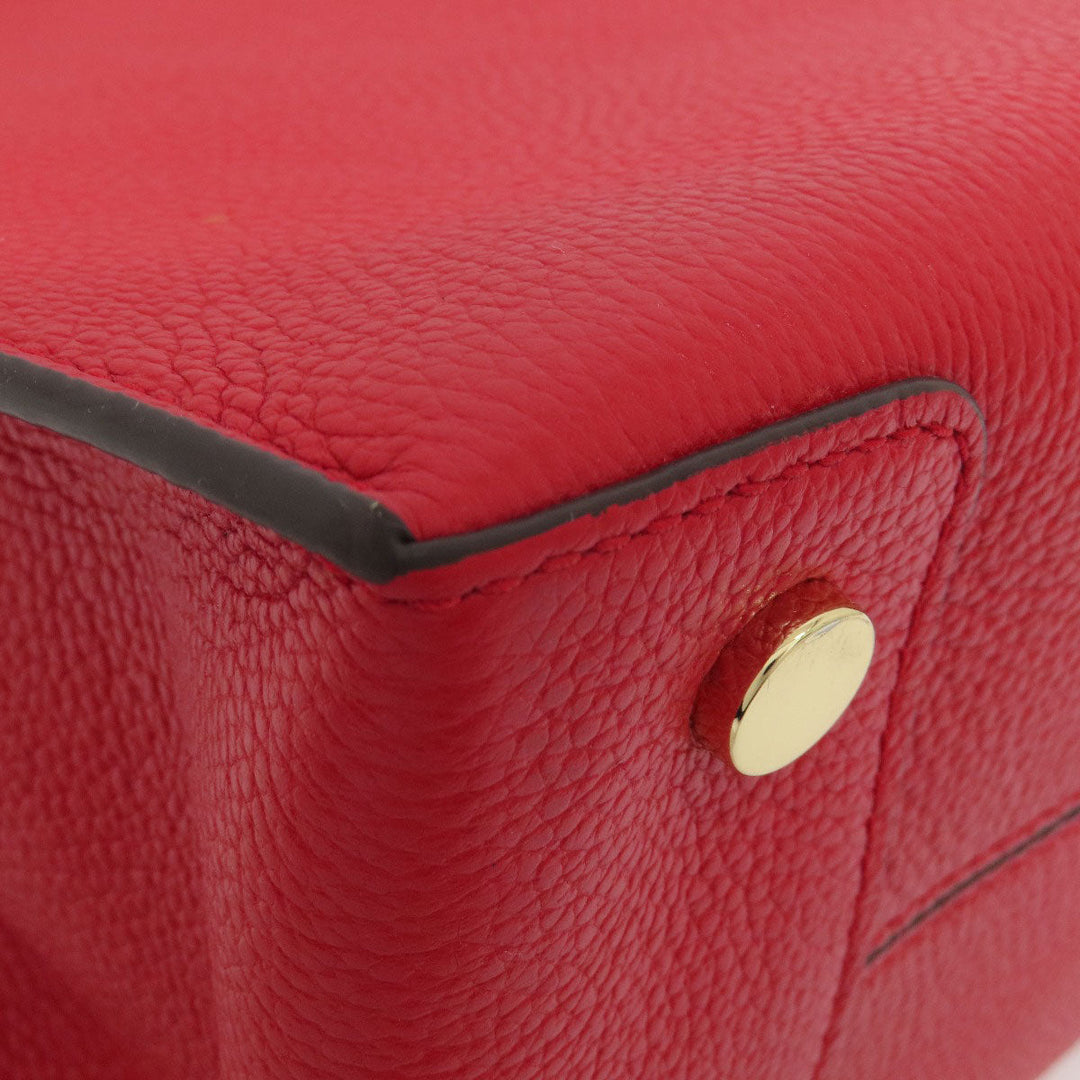 MICHAEL KORS Handbag leather Red 2WAY Women Used Authentic