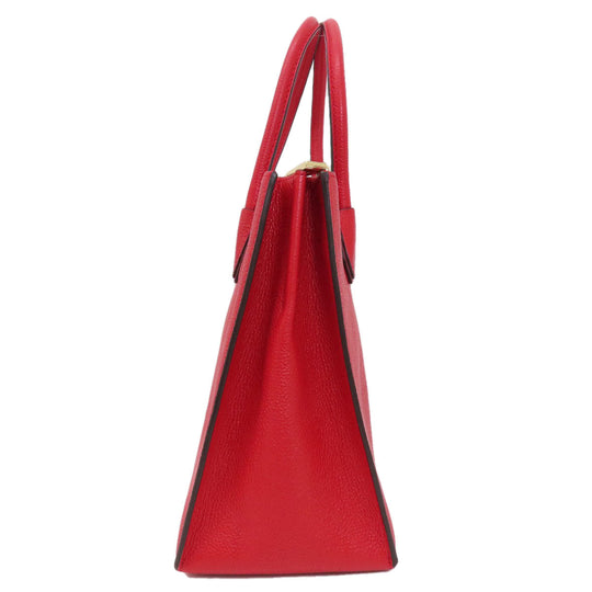MICHAEL KORS Handbag leather Red 2WAY Women Used Authentic
