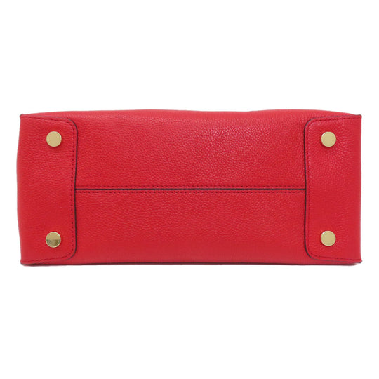 MICHAEL KORS Handbag leather Red 2WAY Women Used Authentic