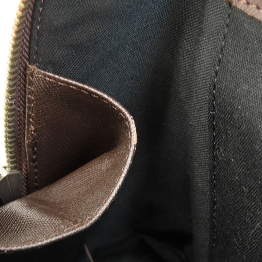 BURBERRY Handbag Canvas, Leather Brown Nova Check Women Used Authentic