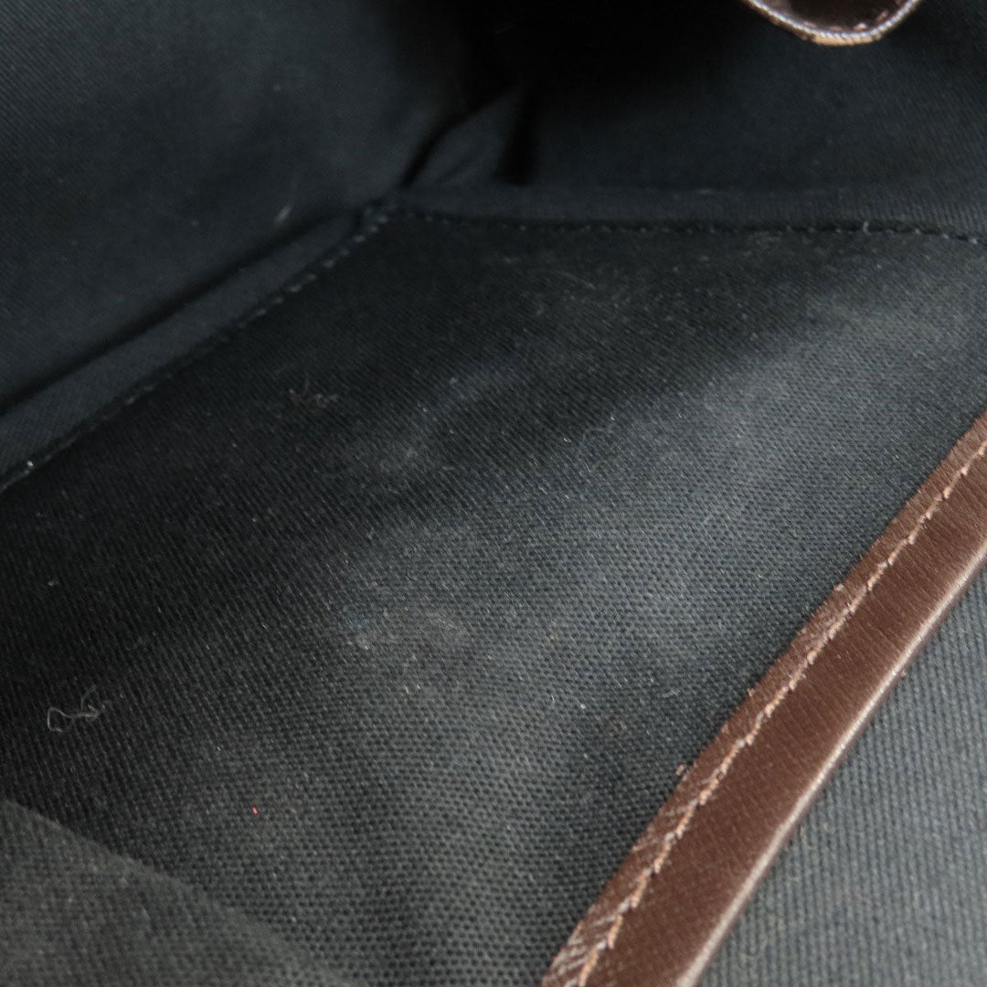 BURBERRY Handbag Canvas, Leather Brown Nova Check Women Used Authentic