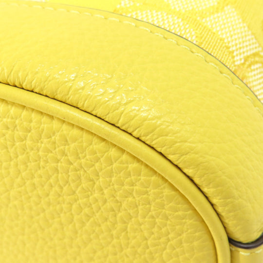 COACH Handbag C8322 canvas yellow Mini Dempsey Bucket Signature 2WAY