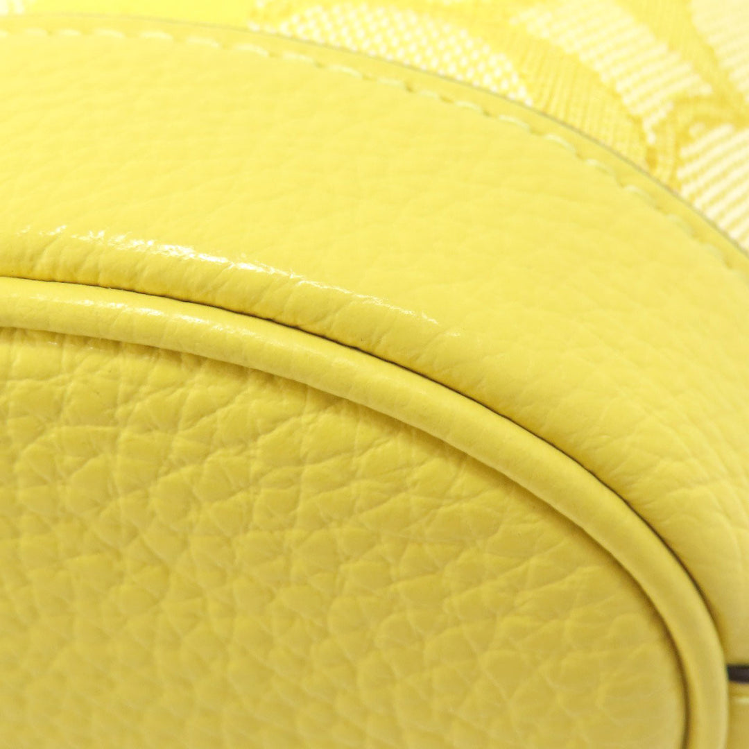 COACH Handbag C8322 canvas yellow Mini Dempsey Bucket Signature 2WAY