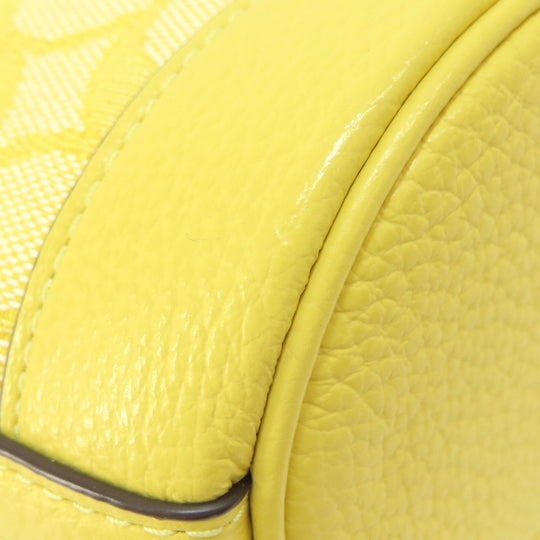 COACH Handbag C8322 canvas yellow Mini Dempsey Bucket Signature 2WAY