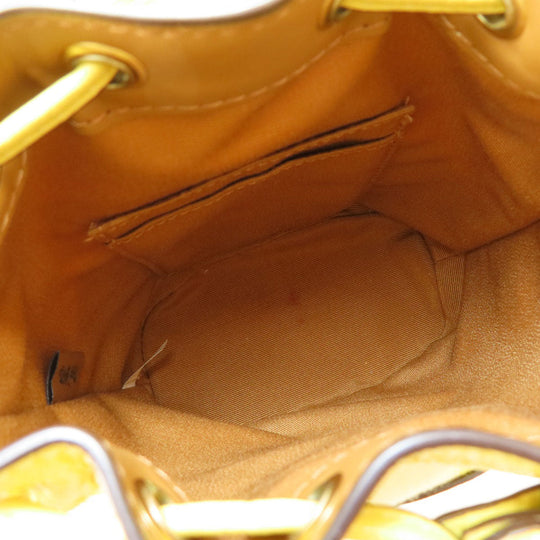 COACH Handbag C8322 canvas yellow Mini Dempsey Bucket Signature 2WAY