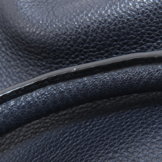 COACH Handbag F36677 leather Navy 2WAY Women Used Authentic