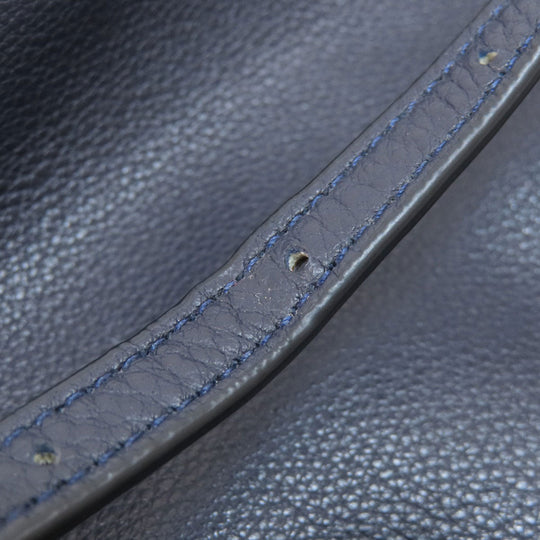 COACH Handbag F36677 leather Navy 2WAY Women Used Authentic