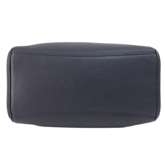 COACH Handbag F36677 leather Navy 2WAY Women Used Authentic