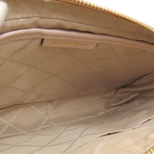 MICHAEL KORS Shoulder Bag leather pink logo Women Used Authentic