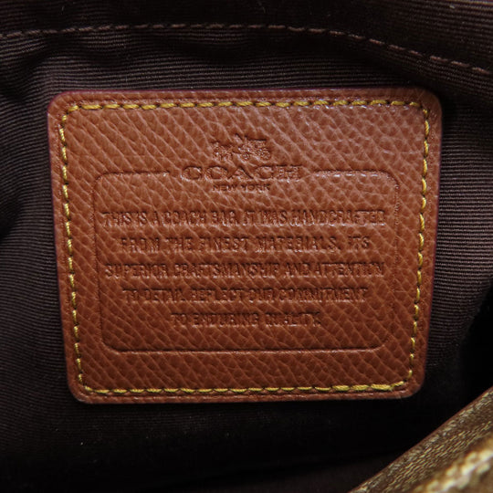 COACH Handbag F34605 PVC Brown Signature 2WAY