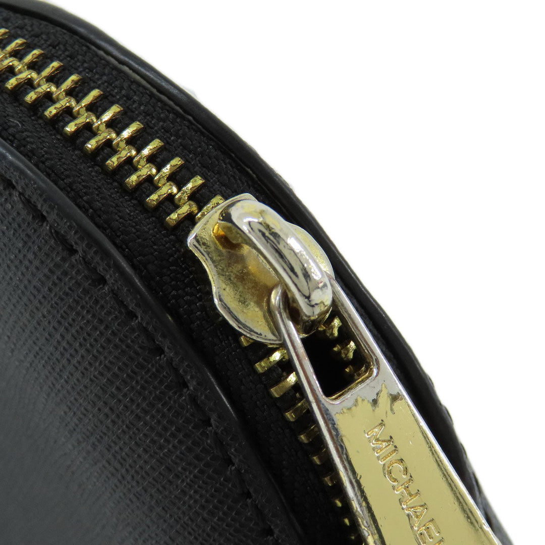 MICHAEL KORS Shoulder Bag PVC black logo Women Used Authentic