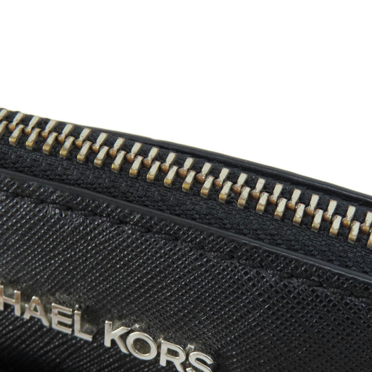 MICHAEL KORS Shoulder Bag PVC black logo Women Used Authentic