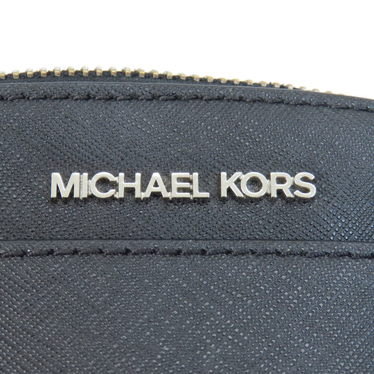 MICHAEL KORS Shoulder Bag PVC black logo Women Used Authentic