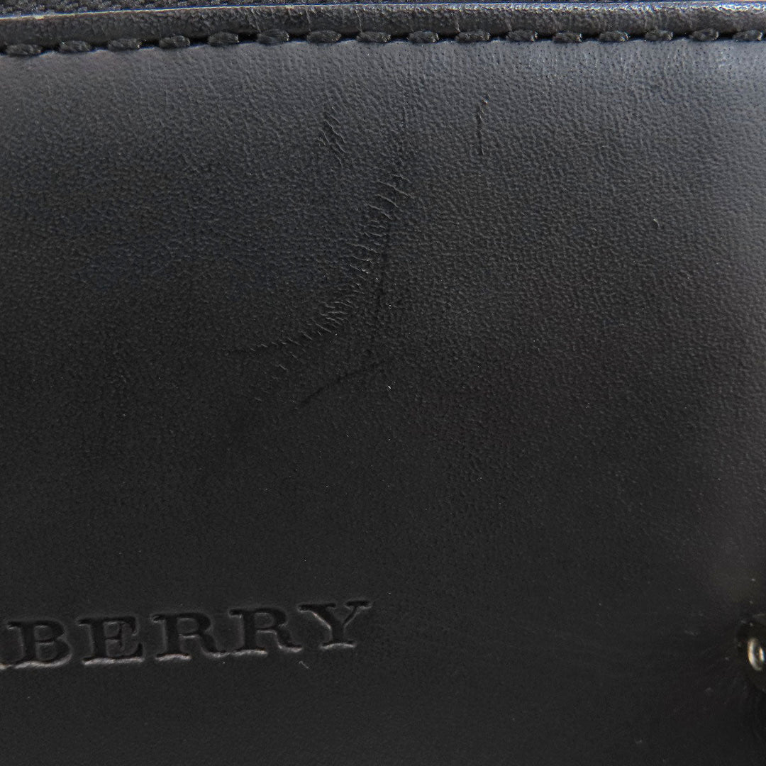BURBERRY Handbag leather black logo