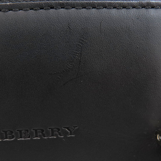 BURBERRY Handbag leather black logo