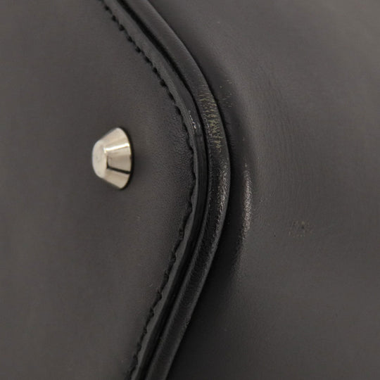 BURBERRY Handbag leather black logo