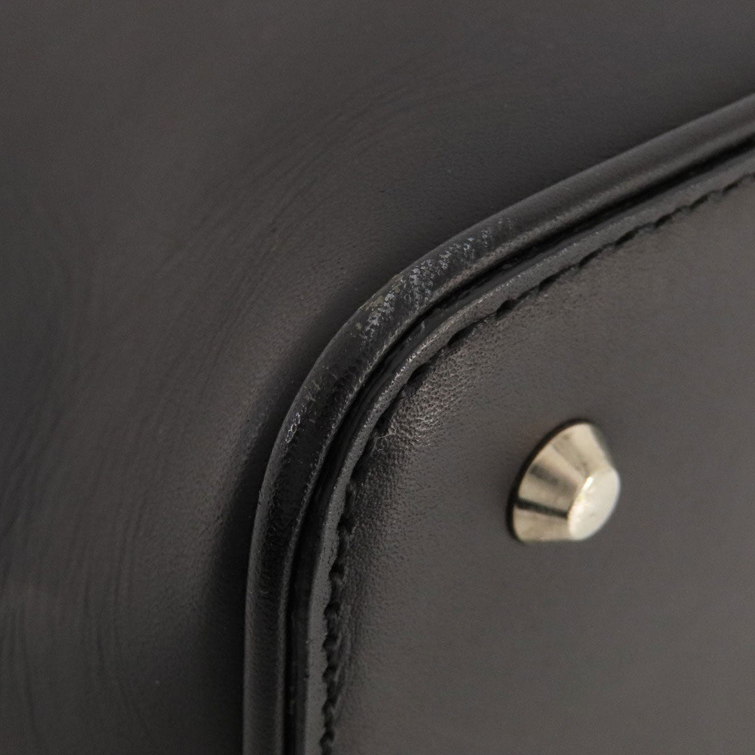 BURBERRY Handbag leather black logo