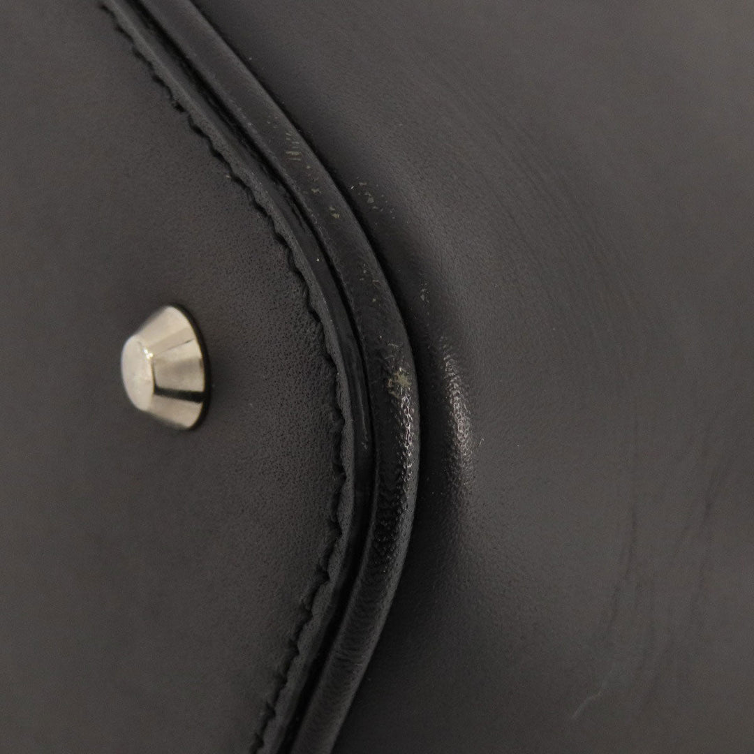 BURBERRY Handbag leather black logo