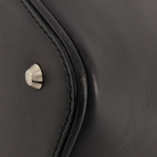 BURBERRY Handbag leather black logo