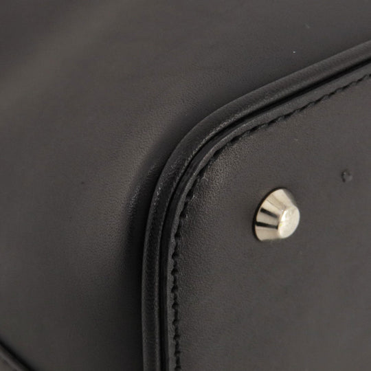 BURBERRY Handbag leather black logo