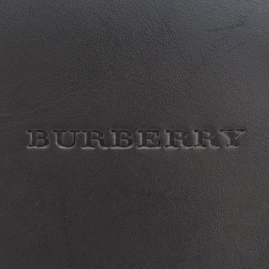 BURBERRY Handbag leather black logo