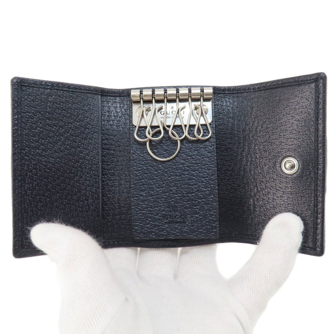 GUCCI Key case Key holder  603732 PVC Navy Ophidia GG Women(Unisex) Used Authentic