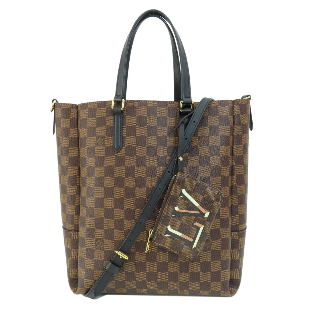 LOUIS VUITTON Tote Bag N60348 Damier canvas Brown Belmont NB BB Damier